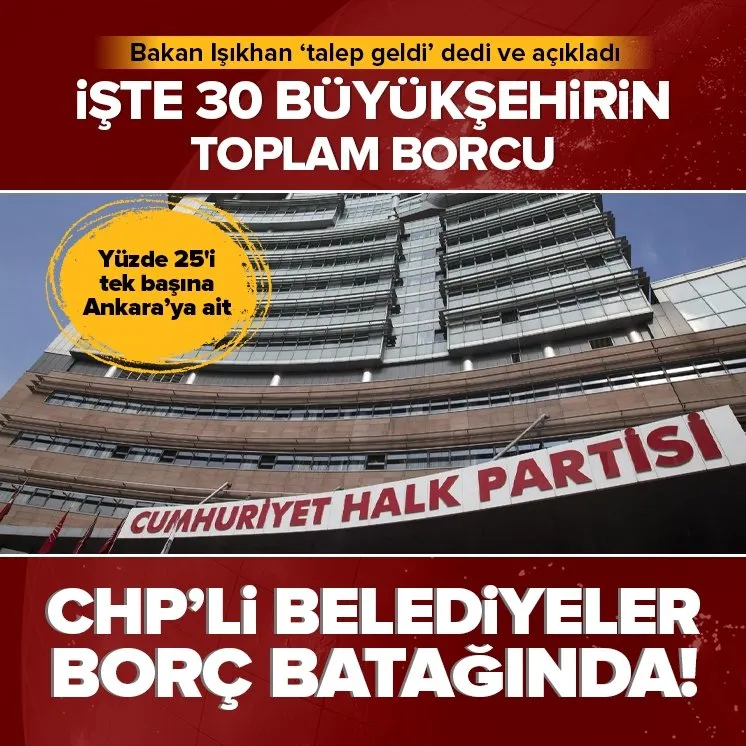 CHP’li belediyeler borç batağında!