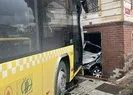 Beykoz’da İETT otobüsü 4 otomobile çarptı