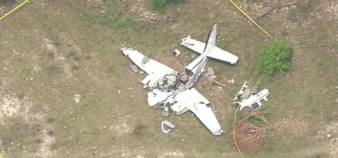 ABD’de korkunç olay! Uçak düştü