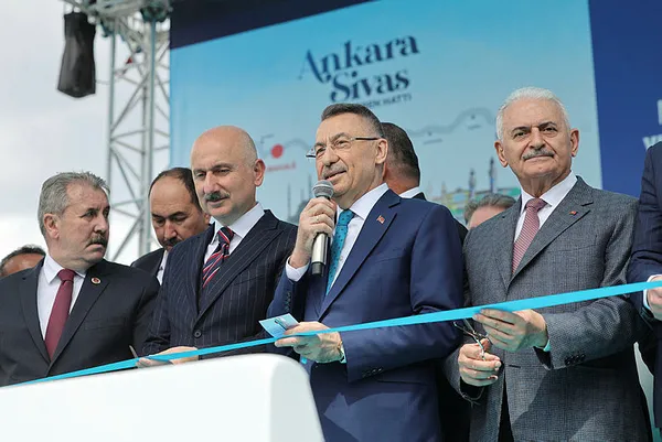 Ankara-Sivas YHT hattı açıldı! Cumhur İttifakı tam kadro bölgede! Sivas-Ankara arası 2 saate düştü...
