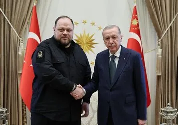 Başkan Erdoğan Stefanchuk’u kabul etti