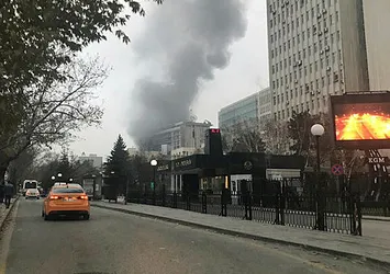 Son dakika: DSİ Genel Müdürlüğünde yangın
