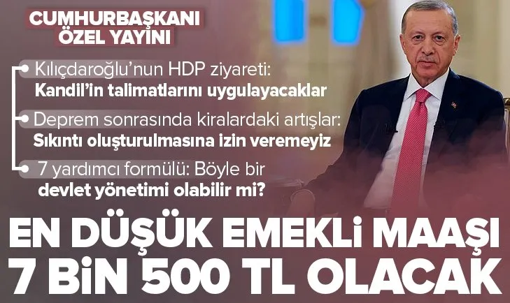 En düşük emekli maaşı ne kadar olacak? Başkan Erdoğan’dan milyonlara zam müjdesi