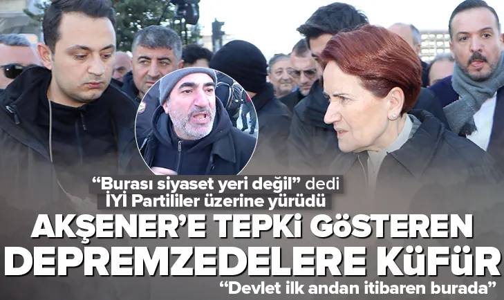 Akşener’e tepki: Burası siyaset yeri değil