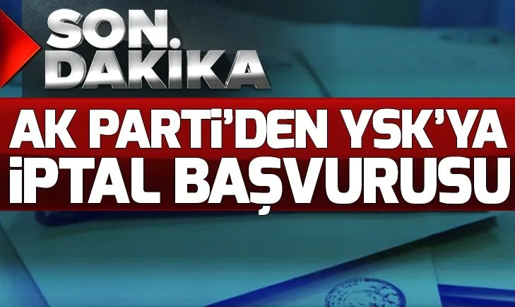 AK Partiden YSKya Maltepe başvurusu