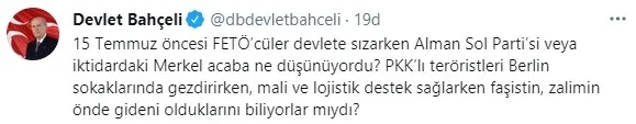 MHP Genel Başkanı Devlet Bahçeli'den son dakika açıklamaları: Alman Sol Partisi’nin Kandil ve Pensilvanya’yla bağı... - 8