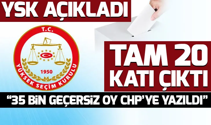 YSK: İstanbulda şüpheli oy sayısı 300 binden fazla! 35 bin geçersiz oy CHPye yazıldı