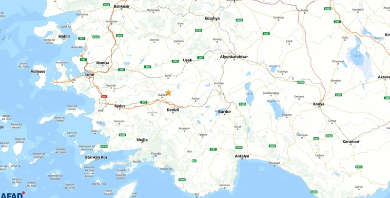 afad-son-dakika-egede-korkutan-deprem-kac-buyuklugunde-meydana-geldi-izmir-denizli-1773037971857.jpg Denizli’nin Buldan ilçesinde meydana gelen 5.1 büyüklüğündeki deprem çevre illerde de hissedildi. (AFAD)