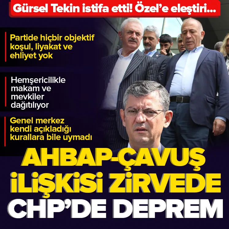 Gürsel Tekin CHPden istifa etti
