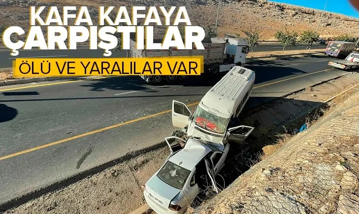 Ters istikametten gelen minibüs ile araba çarpıştı: Ölü ve yaralılar var