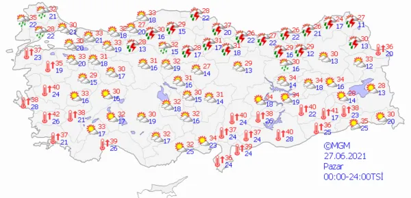1624639426123.png Meteoroloji Genel Müdürlüğü'nden son dakika sağanak yağış uyarısı! İstanbul Ankara ve İzmir'de sağanak yağış olacak mı? Havalar ne zaman ısınacak? - 6