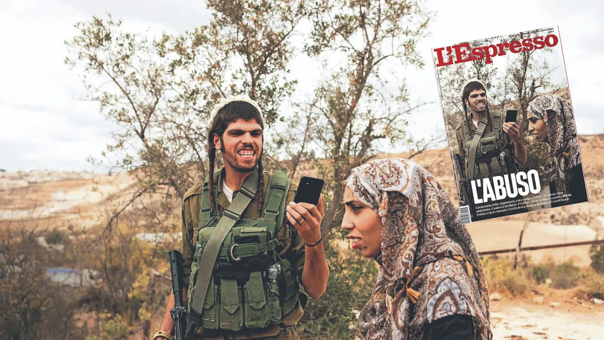 Dünya bu kareyi konuşuyor! İtalyan L'Espresso dergisinin kapağı İsrail'i zorladı