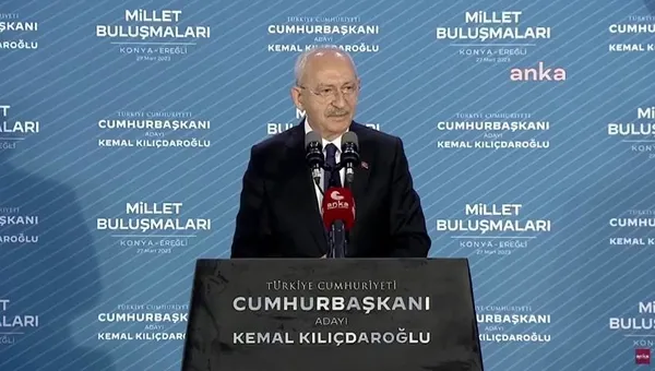 7’li koalisyonun ortak adayı Kemal Kılıçdaroğlu’ndan yeni gaf! Konya’yı ülke yaptı