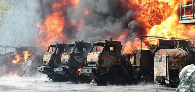 Ukrayna ordusu petrol deposunu vurdu