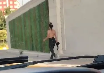 Mardin'de üstsüz yürüyen kadın hastane kaldırıldı