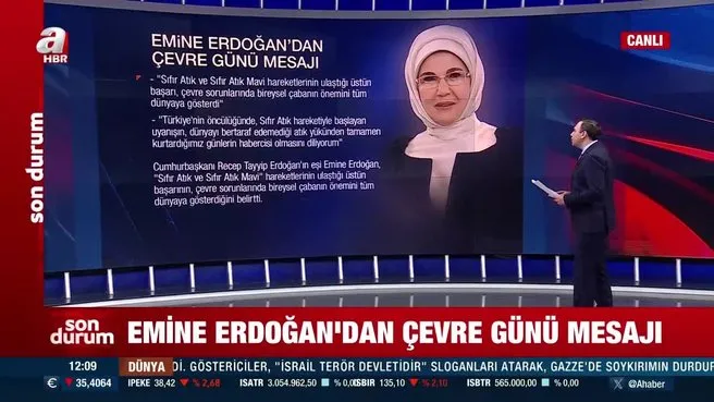 Emine Erdoğan’dan Çevre Günü mesajı