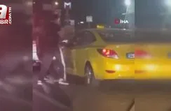 Pendik’te taksiciyle sopa ile saldırdılar