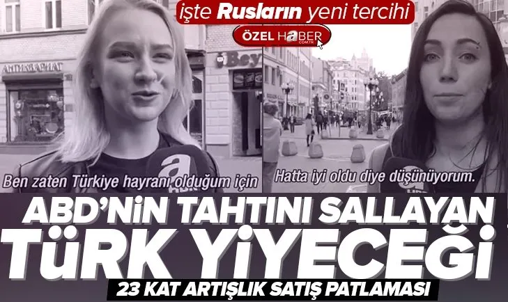 Rusya’da yeni dönem: Mc Donalds yerine Türk döneri | A Haber özel