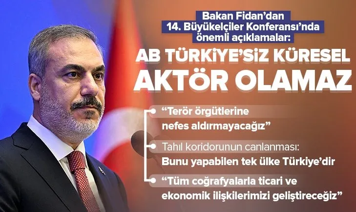 Bakan Fidan: Türkiye’siz küresel bir aktör olamaz