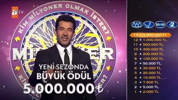 Kim Milyoner Olmak İster büyük ödül ne kadar oldu? ATV Kim Milyoner Olmak İster para ödülü arttı mı, kaç TL olacak?