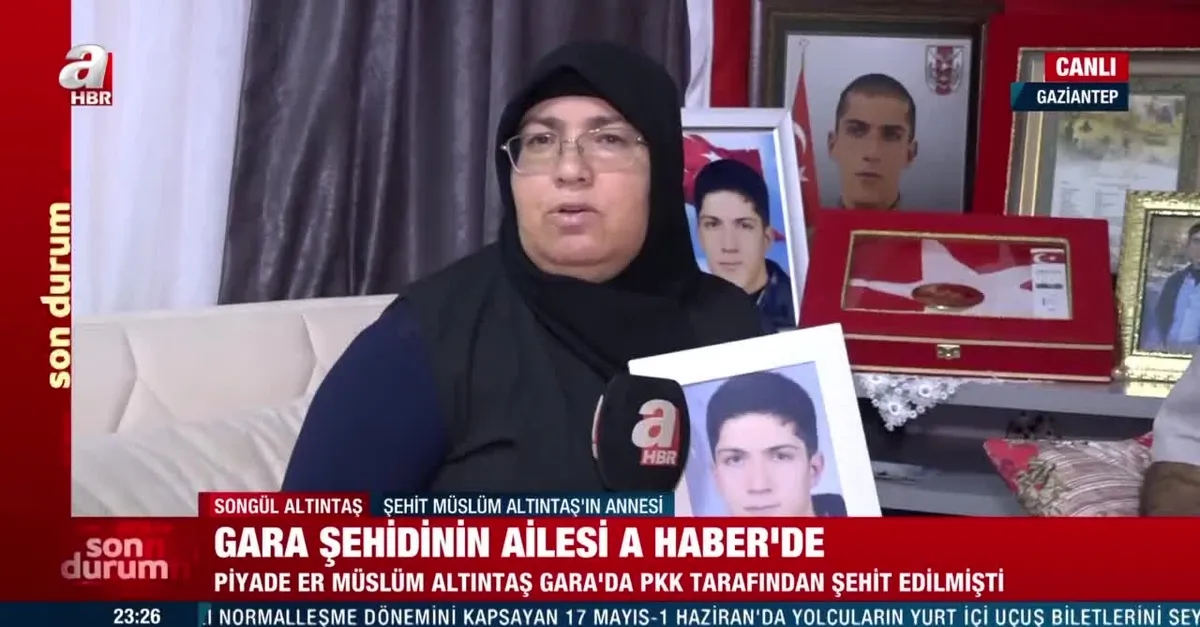 Gara şehidinin ailesi A Haber'e konuştu