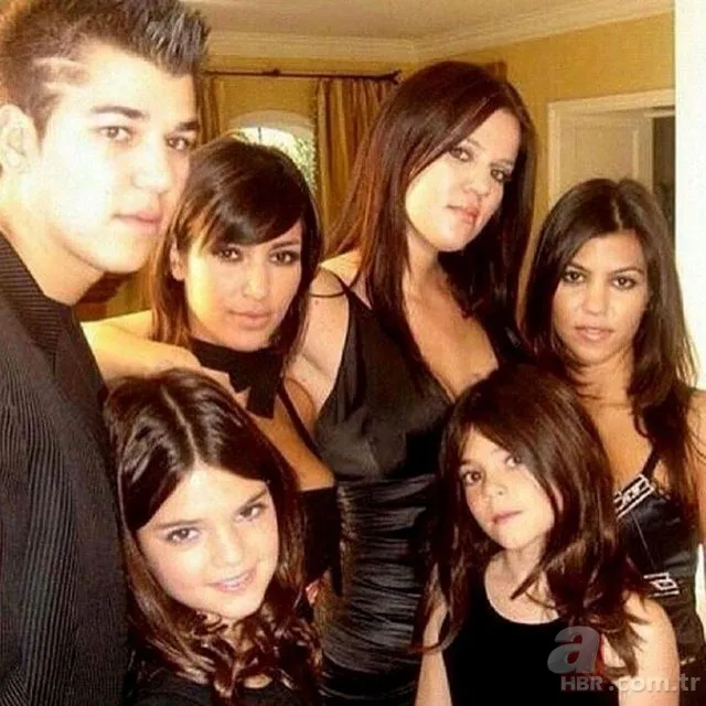 Kardashian-Jenner ailesinin bu hallerini hiç görmediniz! Çocukluk fotoğrafları olay oldu 8