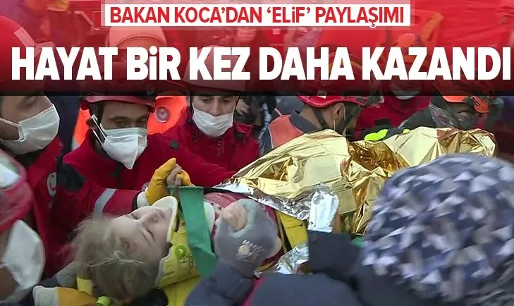 Son dakika: Sağlık Bakanı Fahrettin Koca’dan ’Elif’ paylaşımı: Hayat bir kez daha kazandı