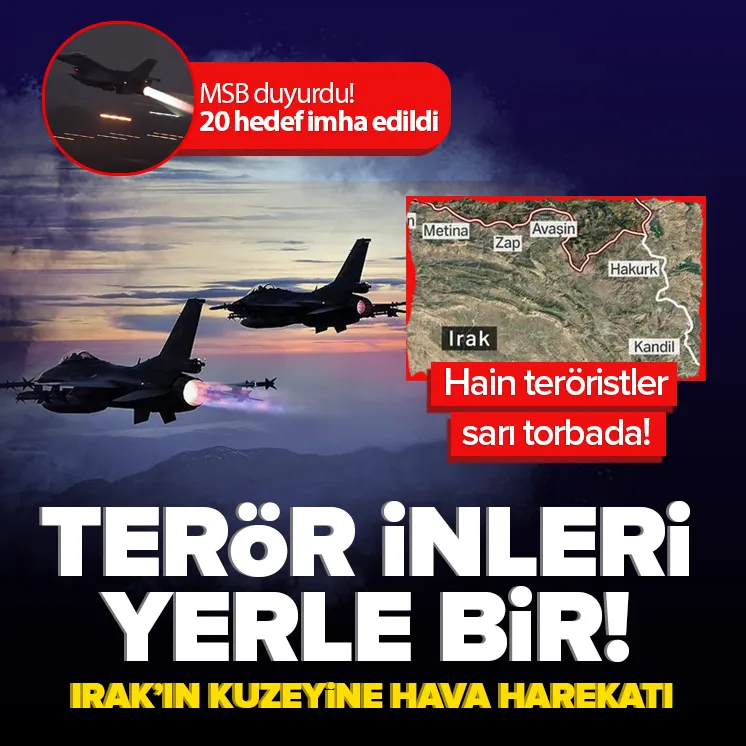 Irakın kuzeyine hava harekatı!