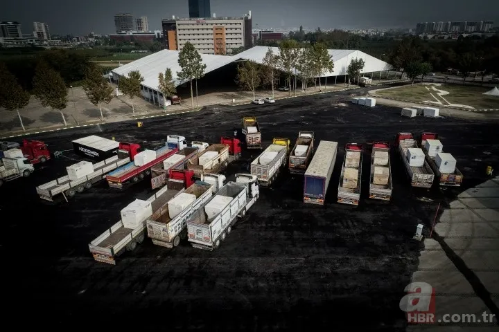 Bursa'da fuarda sergilenecek mermerler yaklaşık bin 300 TIR'la taşındı 1