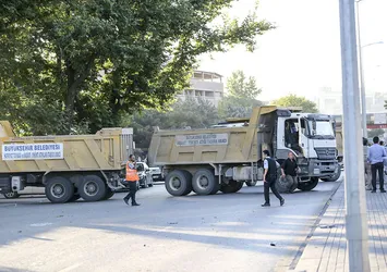 Genelkurmay önünde tank atışı