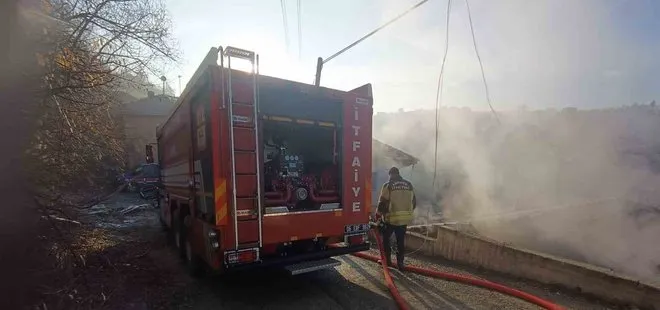 Ankara’da korkutan gecekondu yangını