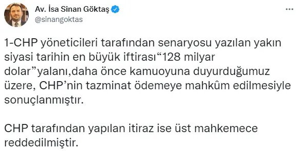 Son dakika: Hazine ve Maliye eski Bakanı Berat Albayrak CHP’den tahsil edilen tazminat parasını bağışladı!