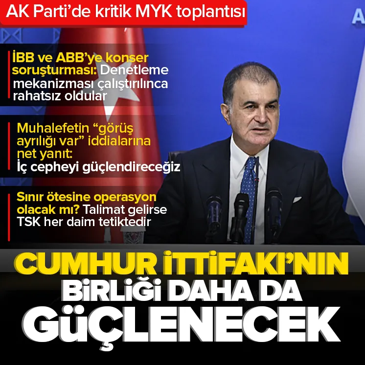 Ömer Çelik’ten önemli açıklamalar