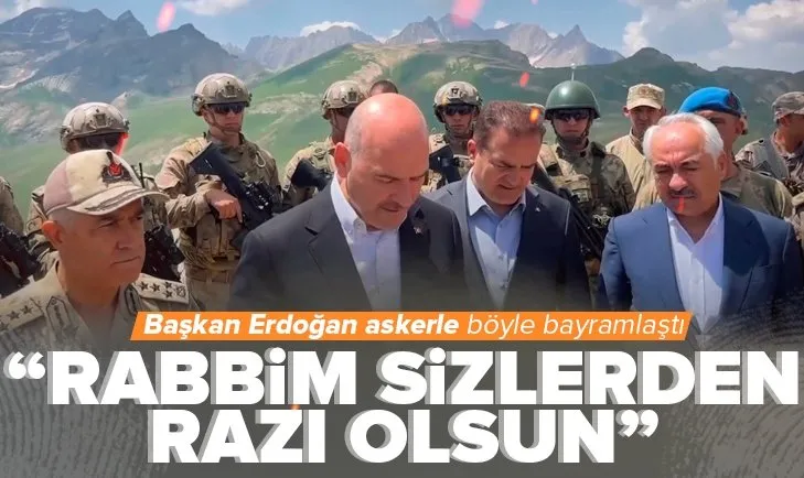 Başkan Erdoğan Mehmetçik ile bayramlaştı