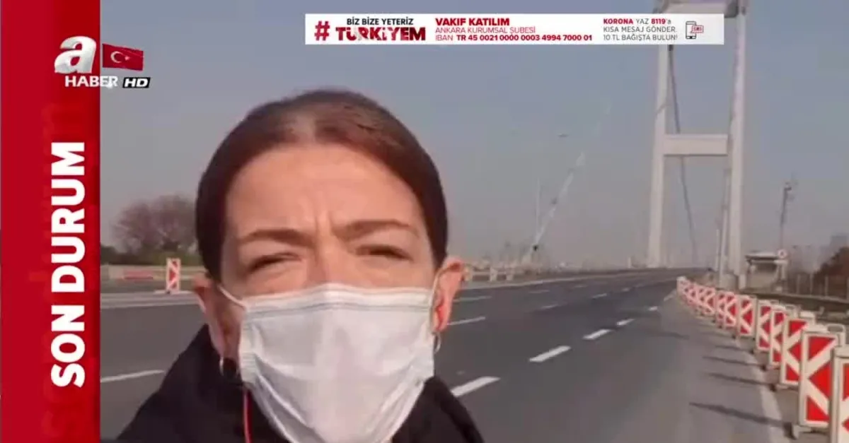 Sokağa çıkma yasağının ardından 15 Temmuz Şehitler Köprüsü boş kaldı