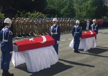 JÖAK Timi şehitlerine veda