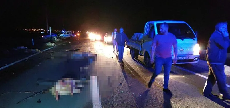 Konya’da yoldan geçmeye çalışan koyun sürüsüne minibüs çarptı! 34 koyun telef oldu