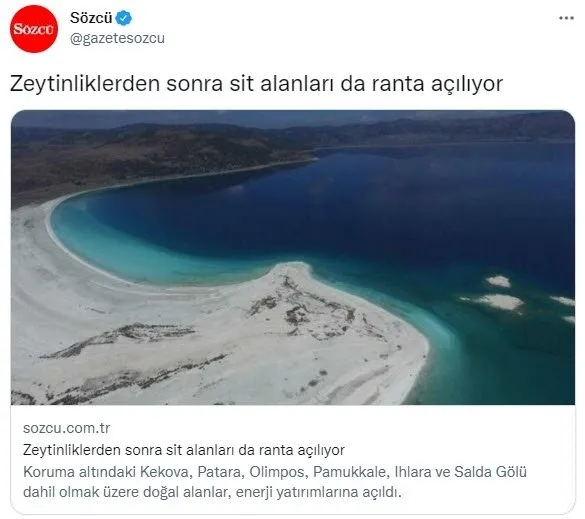 Çevre, Şehircilik ve İklim Değişikliği Bakanlığı: ’Zeytinliklerden sonra sit alanları da ranta açılıyor’ iddiası gerçeği yansıtmıyor