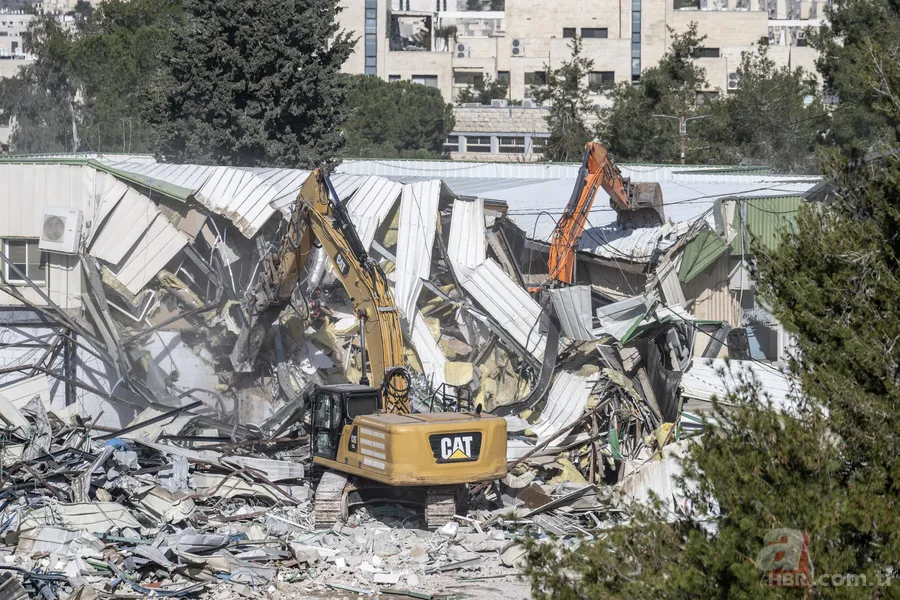 Dünya izledi, İsrail yıktı! İşgal altındaki Kudüs'te UNRWA’ya buldozerli saldırı 6