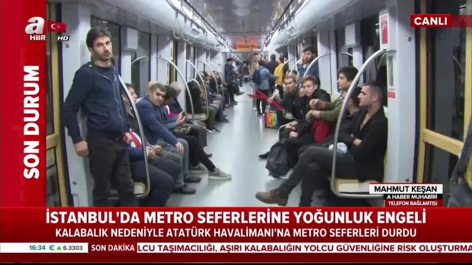 Son Dakika Ataturk Havalimani Na Metro Seferleri Durduruldu Video Izle Flas Haber Ahaber Son Dakika Video Izle
