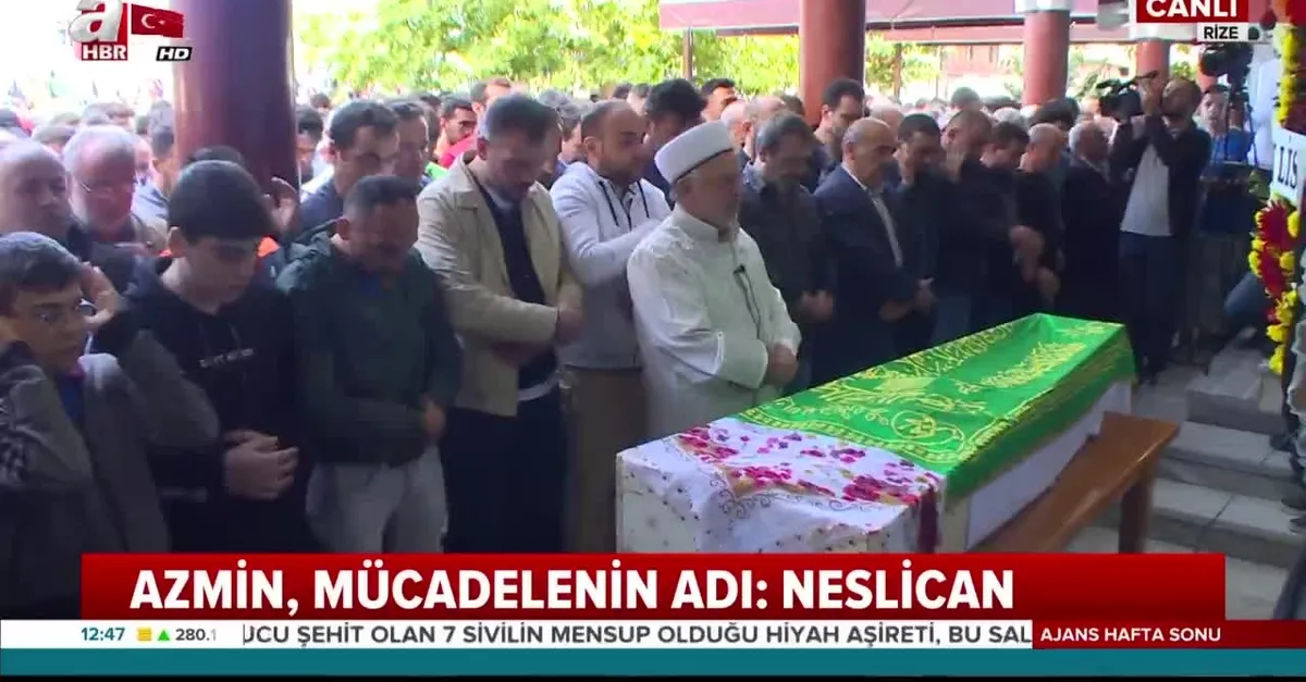 Neslican Tay son yolculuğuna uğurlandı