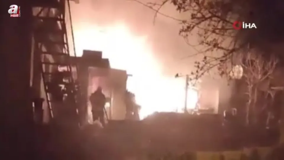 Mersin’de ev yangını