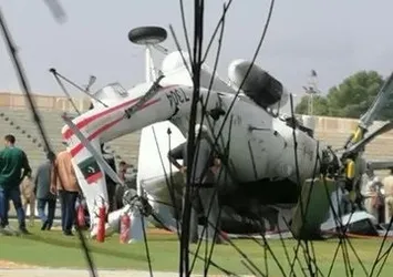 Para taşıyan helikopter düştü