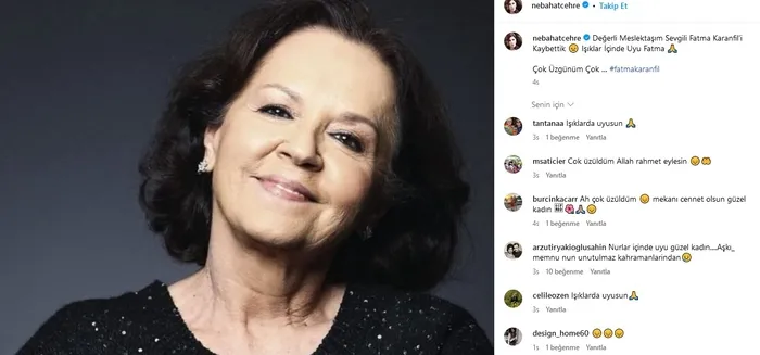 Aşk-ı Memnu’nun Şayeste’si Fatma Karanfil hayatını kaybetti! Rol arkadaşlarından veda paylaşımları...