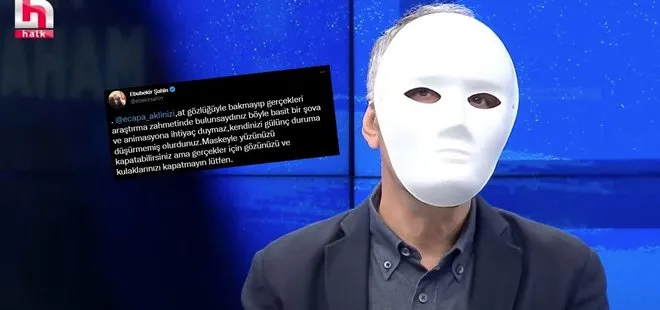 Halk TV’deki ’maskeli şova’ RTÜK Başkanı Şahin’den tepki: Gerçekler için gözünüzü ve kulaklarınızı kapatmayın lütfen