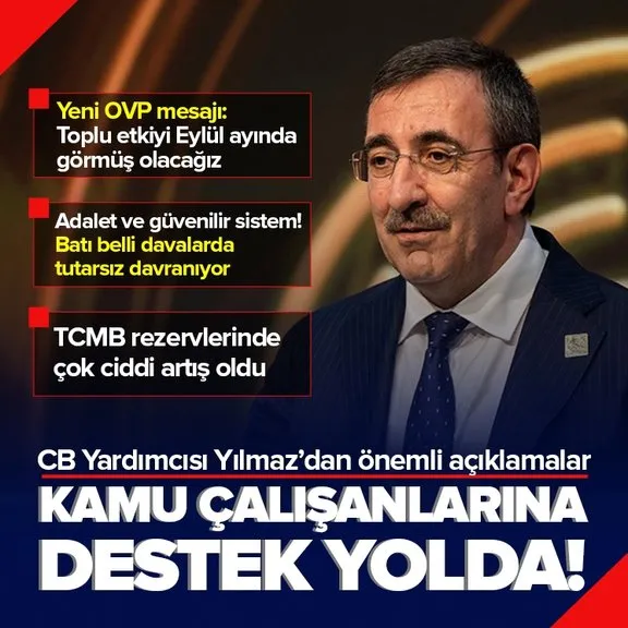 Cumhurbaşkanı Yardımcısı Cevdet Yılmaz’dan flaş açıklamalar! Kamu çalışanlarına destek geliyor