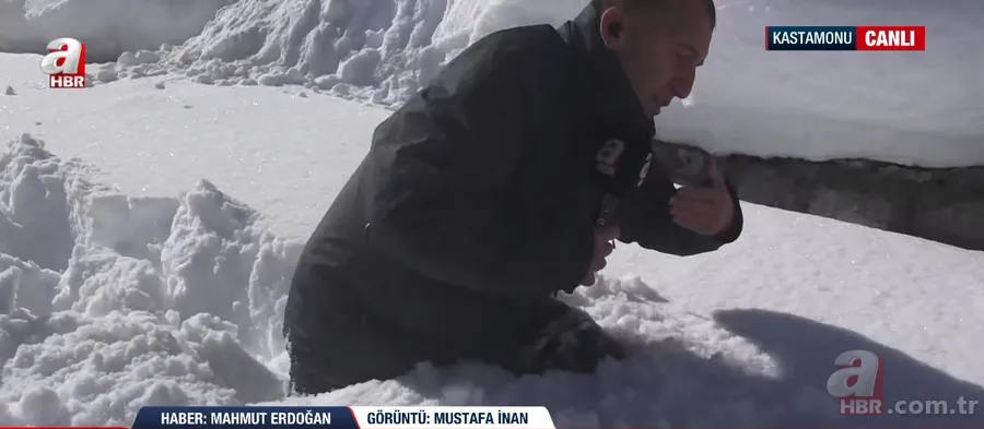 Görüntüler Sibirya’dan değil Türkiye’den! A Haber canlı yayınında şoke eden anlar 5