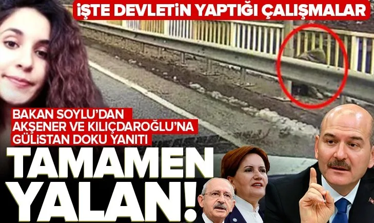 Bakan Soylu’dan Kılıçdaroğlu ve  Akşener’e yanıt