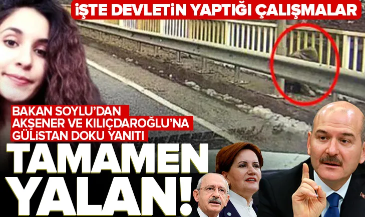 Bakan Soyludan Kılıçdaroğlu ve Akşenere yanıt
