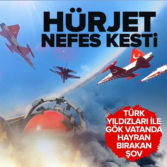 Türk Yıldızları’nın HÜRJET ile kol uçuşunun kokpit görüntüleri nefes kesti
